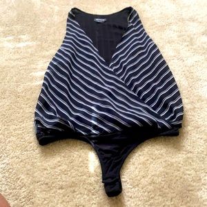 Crisscross tank bodysuit